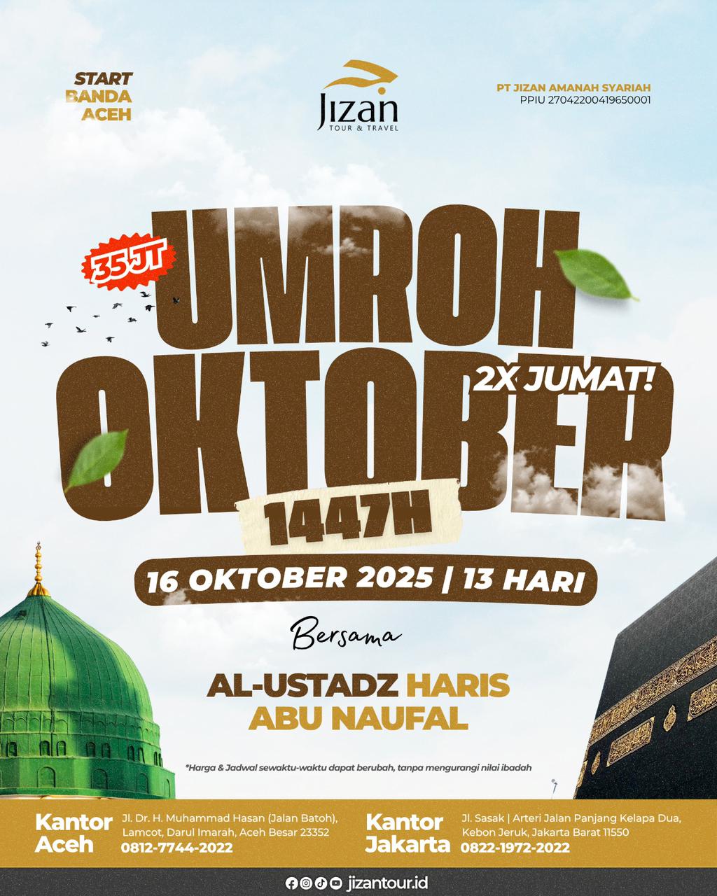 Umroh Oktober_Banda Aceh