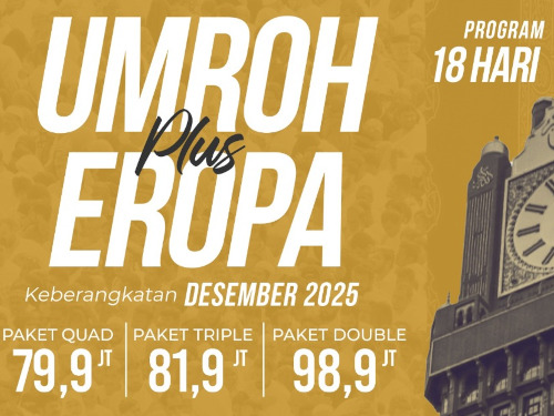 Umroh Plus Eropa Desember 2025